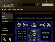 Tablet Screenshot of hrgiger-webstore.com